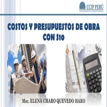 Costos y Presupuestos con s10 - guia para la elaboracion de ...