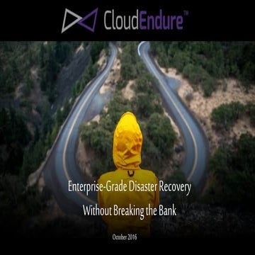 Enterprise-Grade Disaster Recovery Without Breaking the Bank