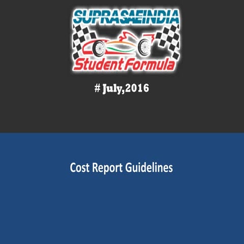 Cost report guidelines | PDF