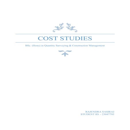 Cost studies
