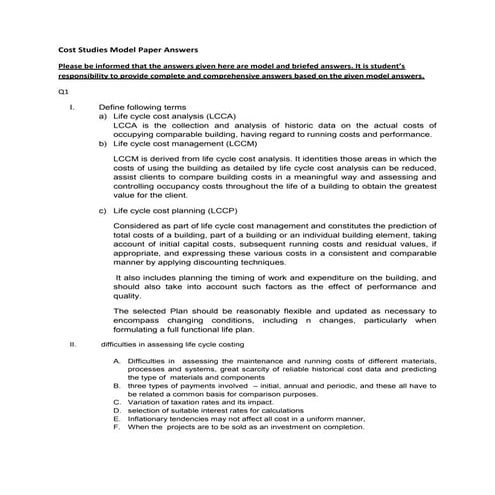 Cost studies model_answers_2014_jan