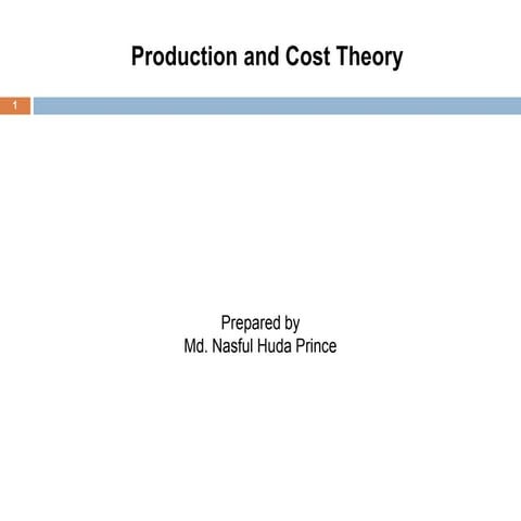Cost theory analysis