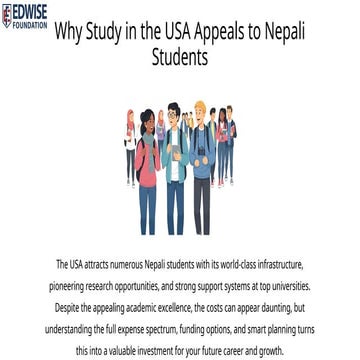 Cost to Study in the USA From Nepal, Budget Breakdown