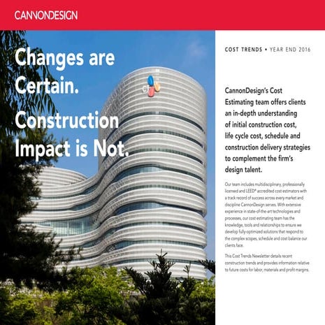 Cost trends - Construction Strategies