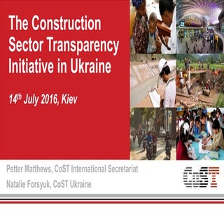 The Construction Sector Tranparency...