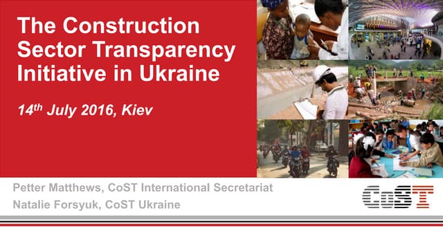 The Construction Sector Tranparency Initiative in Ukraine