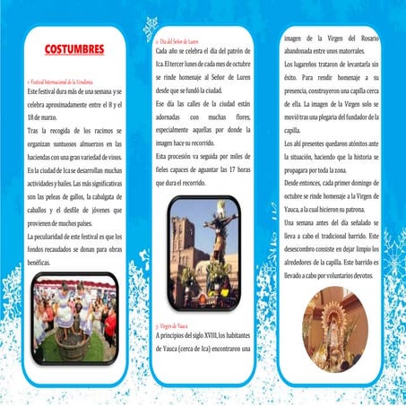 Descubre El Triptico De Costumbres Y Tradiciones Del - vrogue.co