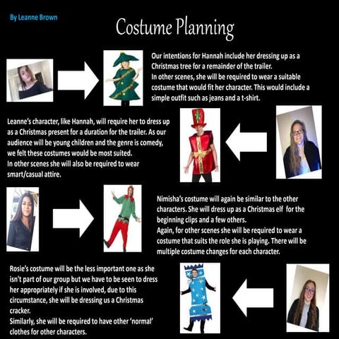 Costume and Location planning