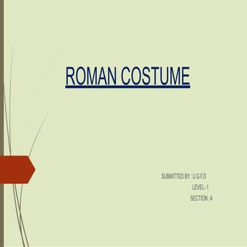 ROMAN COSTUME 