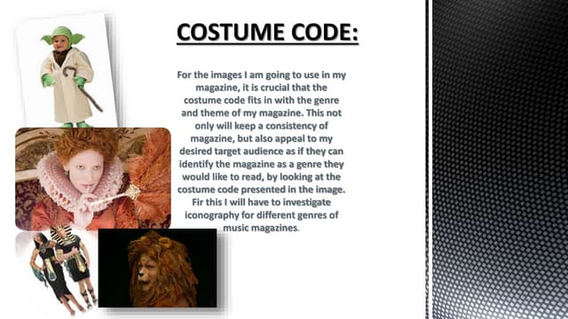 Costume code