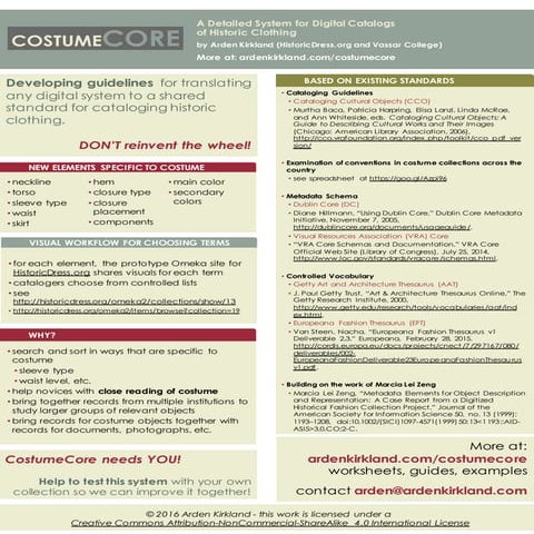 CostumeCore Handout