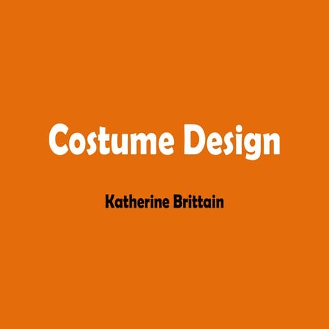 Costume design
