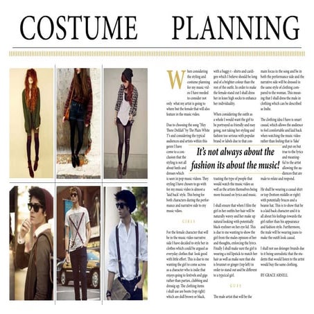 Costume analysis | PPTX