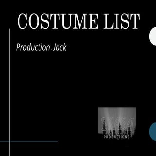 Costume list