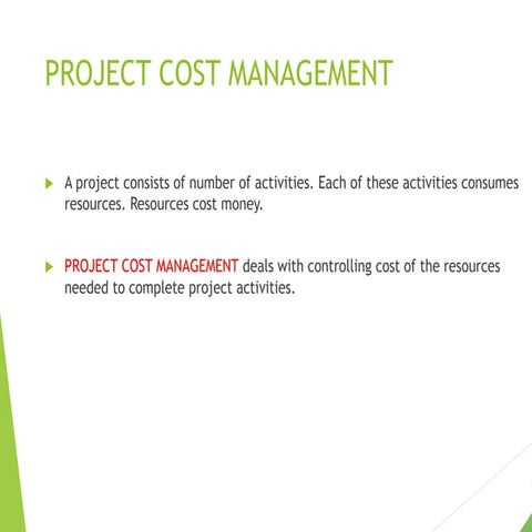Cost & value management 