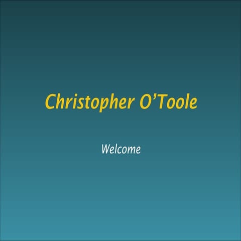 Chris O'Toole | PPT