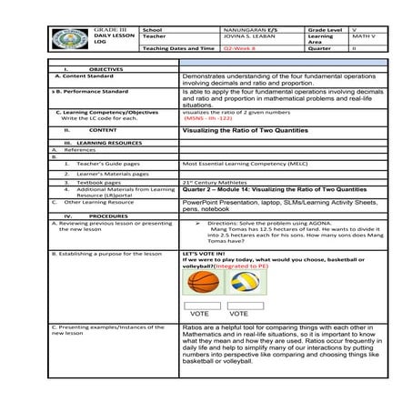 Visualizing the Ratio of Two Quantities.