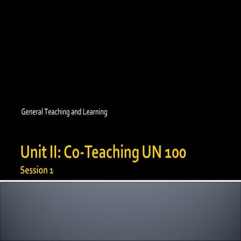 Co Teaching Un 100