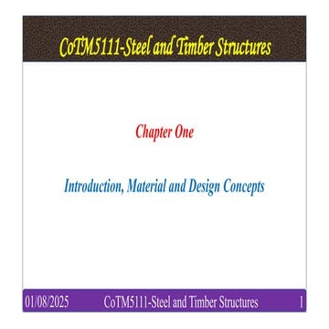 Introductoon to steel structure Chapter one | PDF