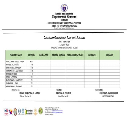 COT_SCHEDULE_2024-2025 for the betterment.docx