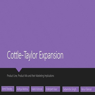 Cottle taylor expansion