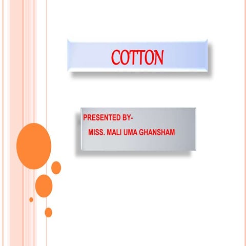 Cotton ppt