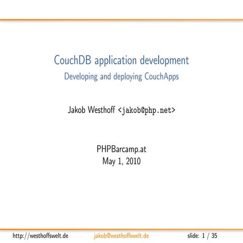 Developing CouchApps