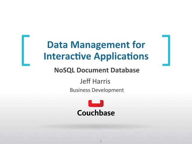 Couchbase overview033113long