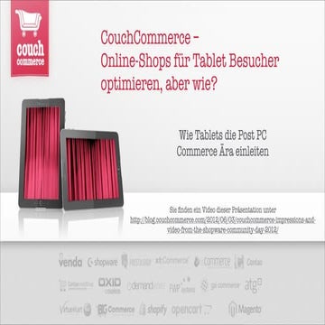 CouchCommerce: Wie Tablets die Post PC Commerce Ära einleiten - Shopware Comm...