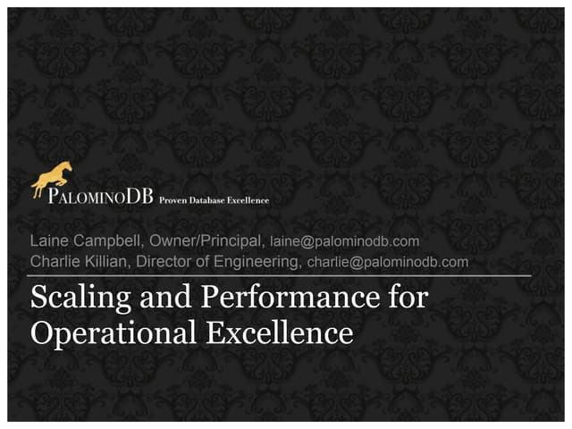 CouchConf SF 2012 Lightning Talk - Operational Excellence