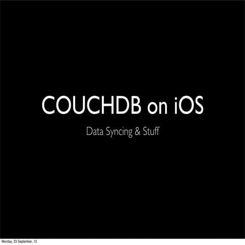 CouchDB on iOS