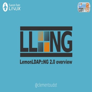 LemonLDAP::NG 2.0. OW2con'15, November 17, Paris.  