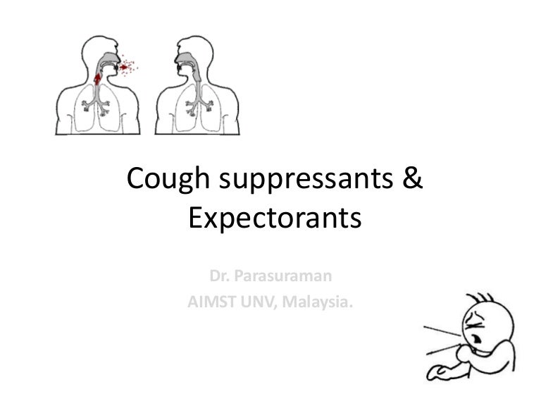 Cough suppressants & expectorants