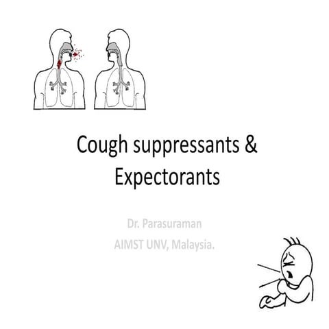 Cough suppressants & expectorants