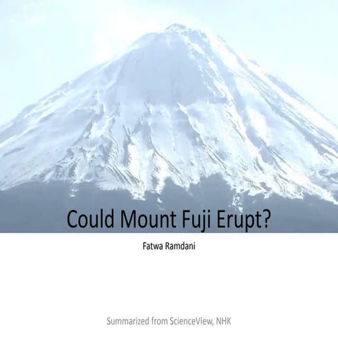 Could mount fuji erupt