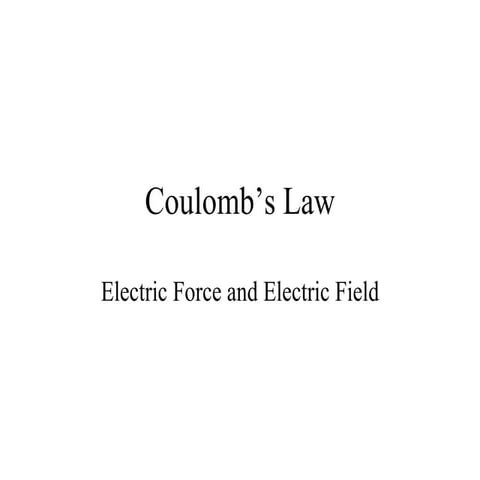 Coulombs Law