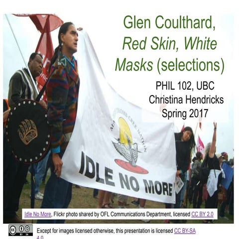 Coulthard, Red Skin, White Masks (selections)