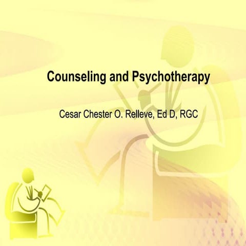 Counseling and psychotherapy