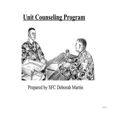 Counseling program for a unit 2