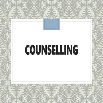 Counselling