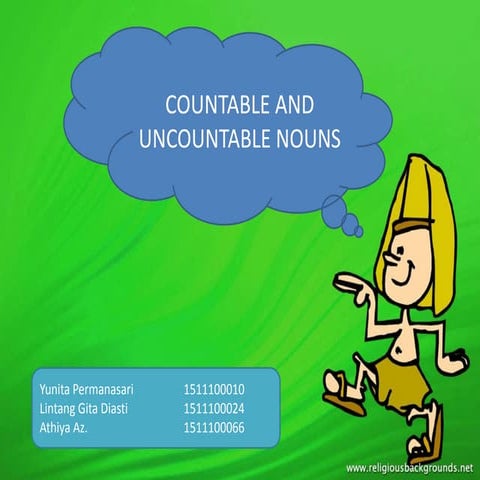 Countable and uncountable nouns