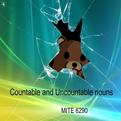 Countable and uncountable nouns