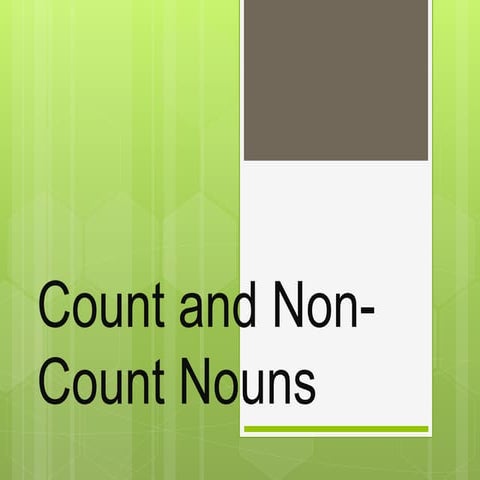 Countable and uncountable nouns, project, group 2