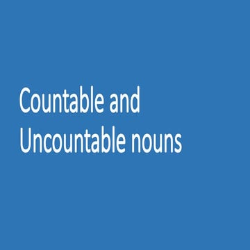 Countable and Uncountable nouns for participantspptx