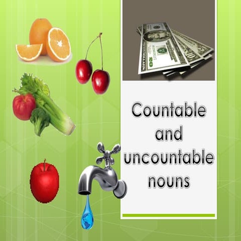Countables and uncountables nouns