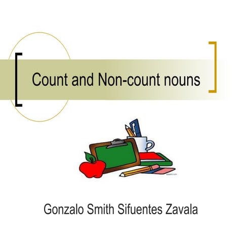 Count and non count nouns