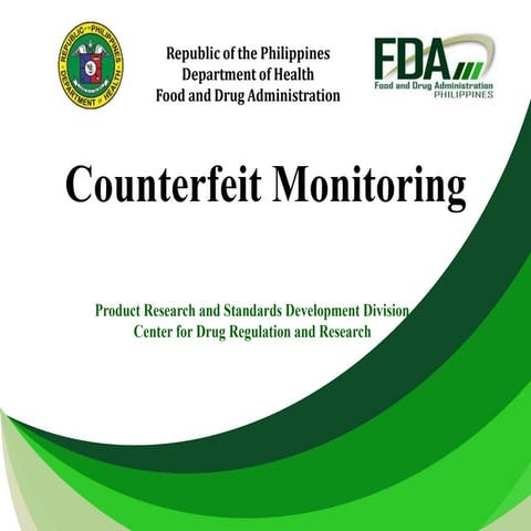 Counterfeit monitoring licensing