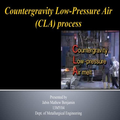 Countergravity low pressure air (cla)