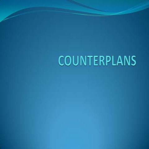 Counterplans | PPTX