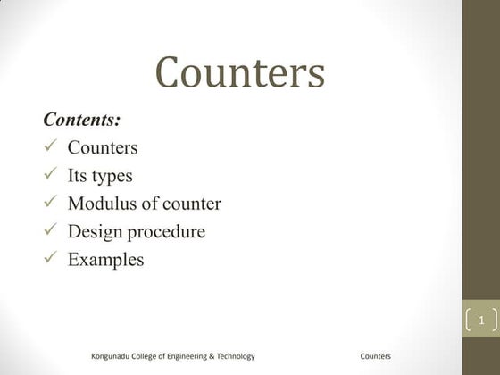 Counters